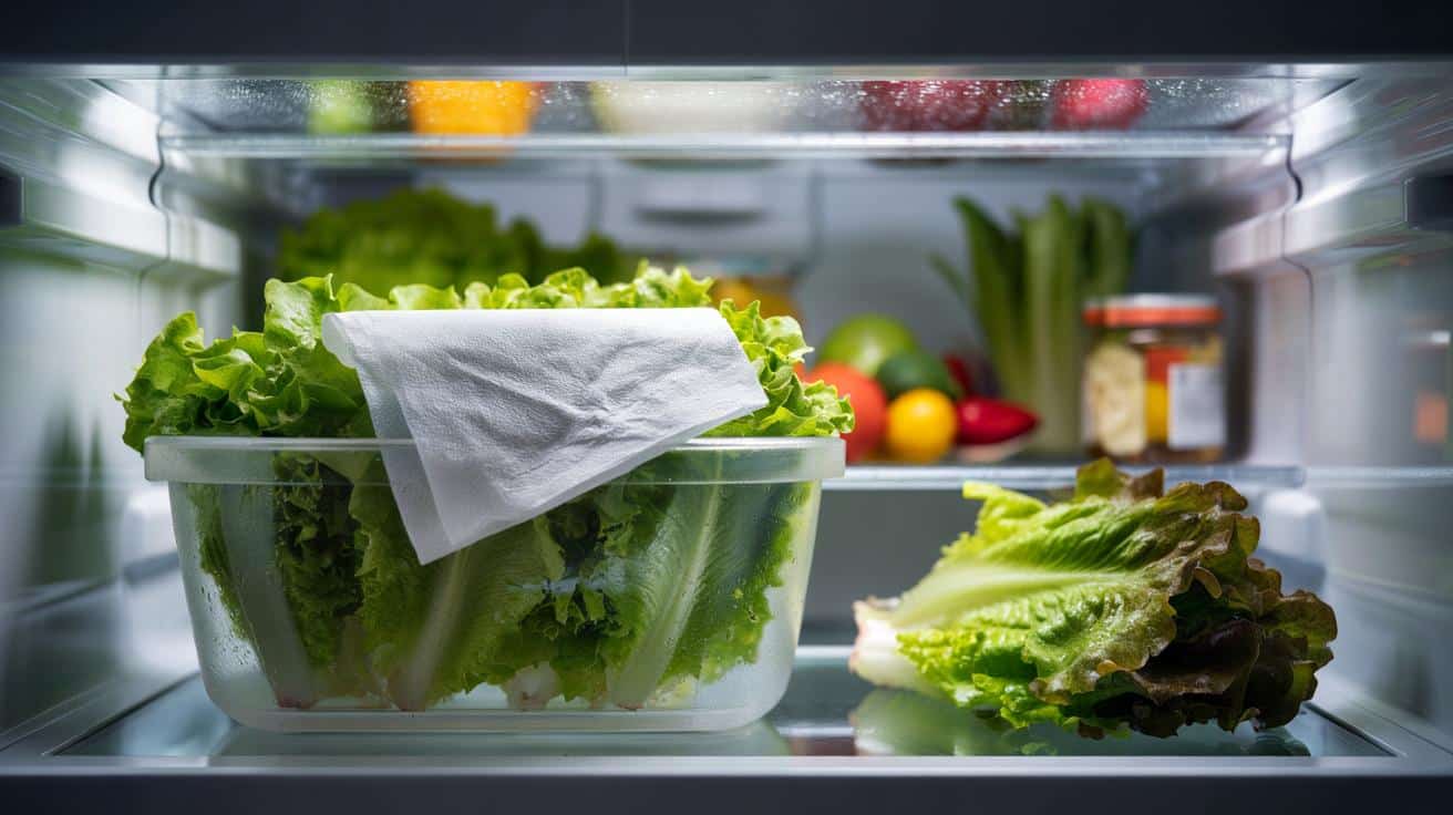 Ten prosty trik z ręcznikiem papierowym pomaga utrzymać świeżość sałaty