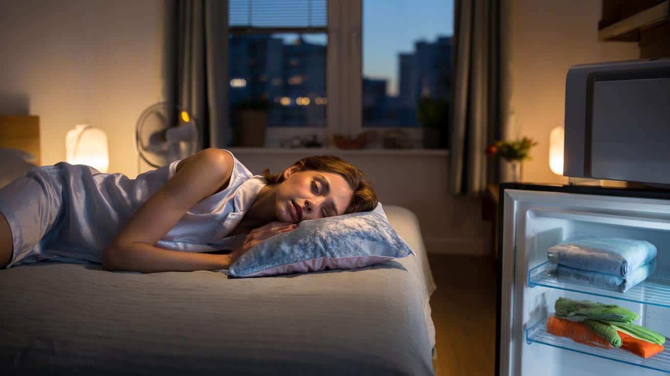 Ten prosty trik z ręcznikiem w zamrażarce pomaga zasnąć szybciej podczas upalnych nocy – metoda wraca do łask