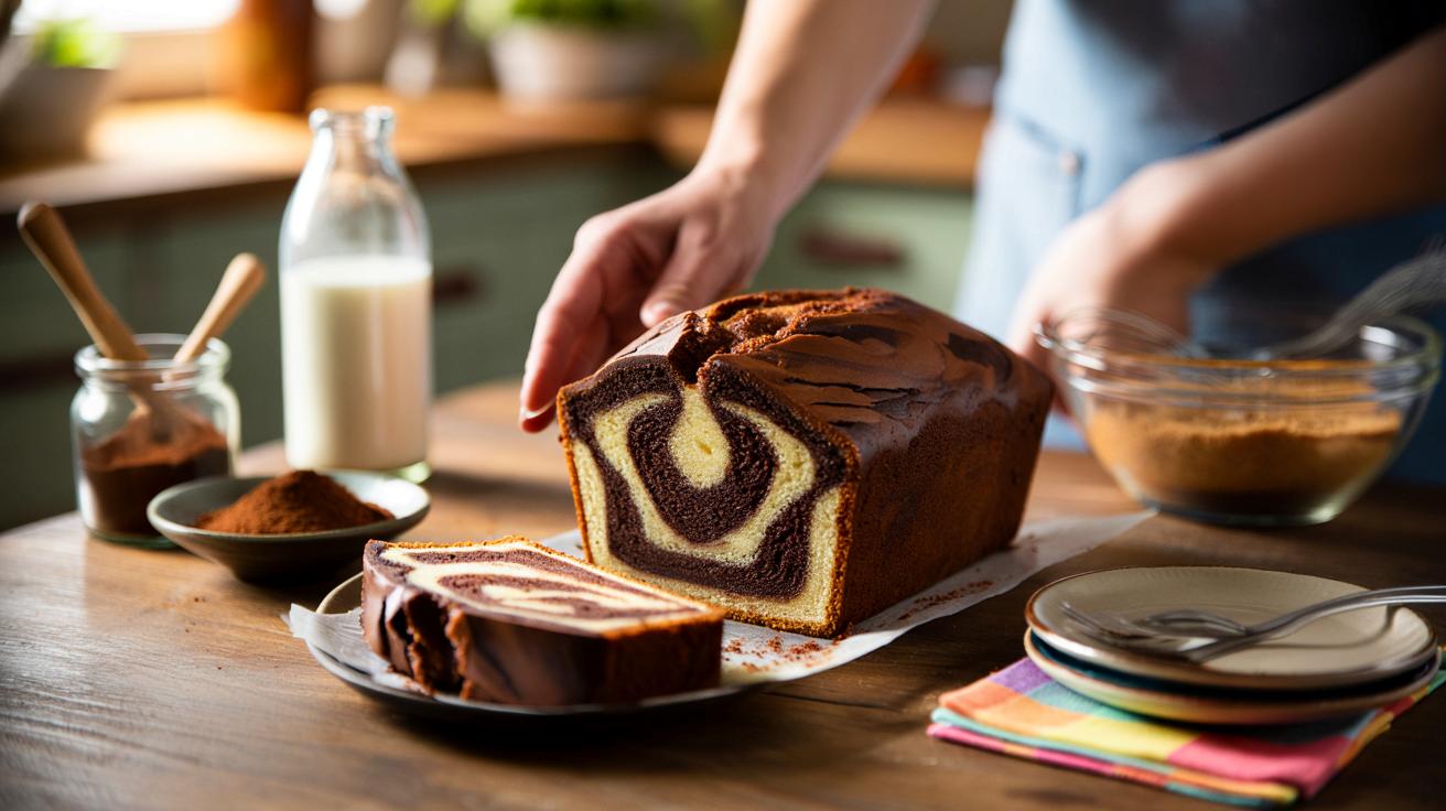 Ten prosty, wegański „zebrany” murzynek robi furorę na podwieczorek