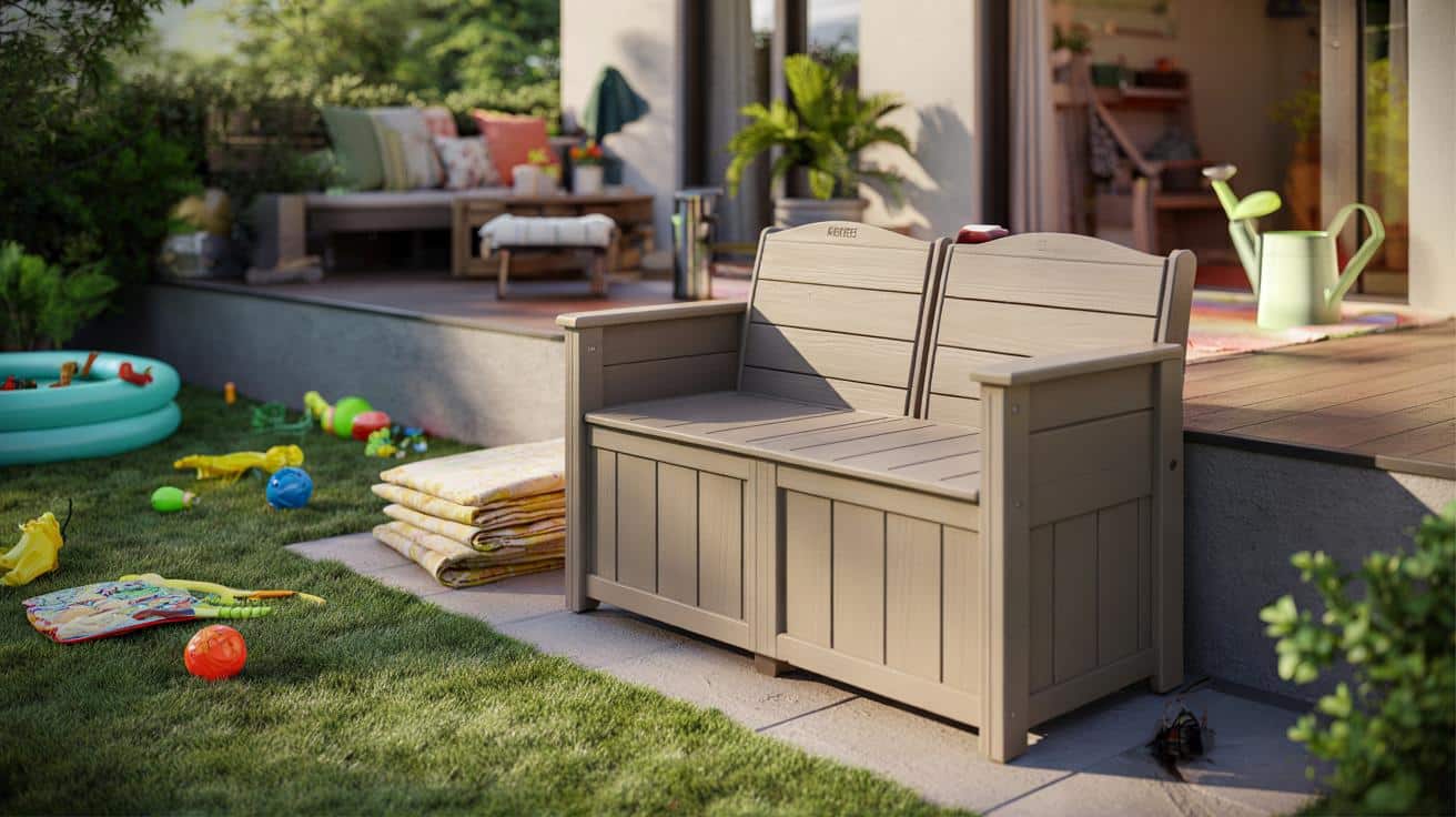 Ten sprytny Keter Eden zmienia chaos na tarasie w porządek i wygodę