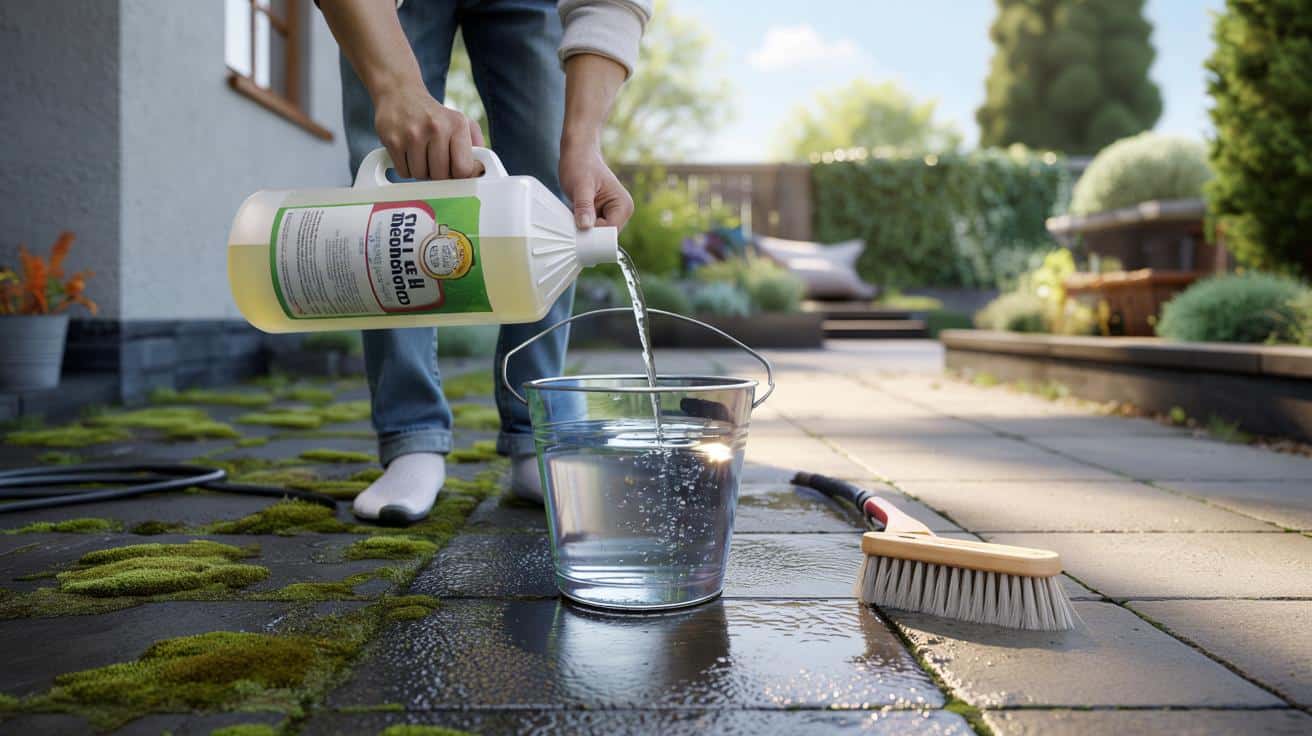 Ten tani produkt z kuchni za 0,35 € błyskawicznie usunął mech z tarasu. Bez myjki ciśnieniowej