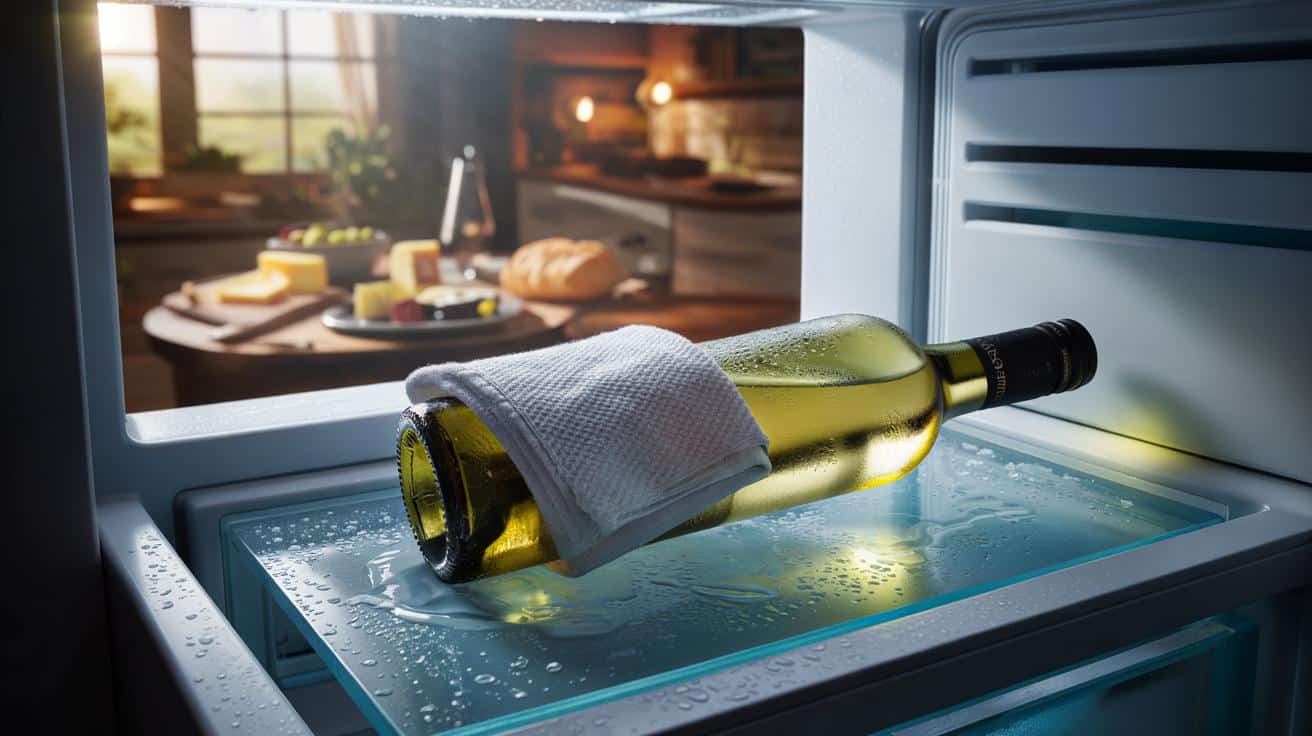 Ten trik pozwala szybko ochłodzić butelkę wina bez czekania godziny w lodówce