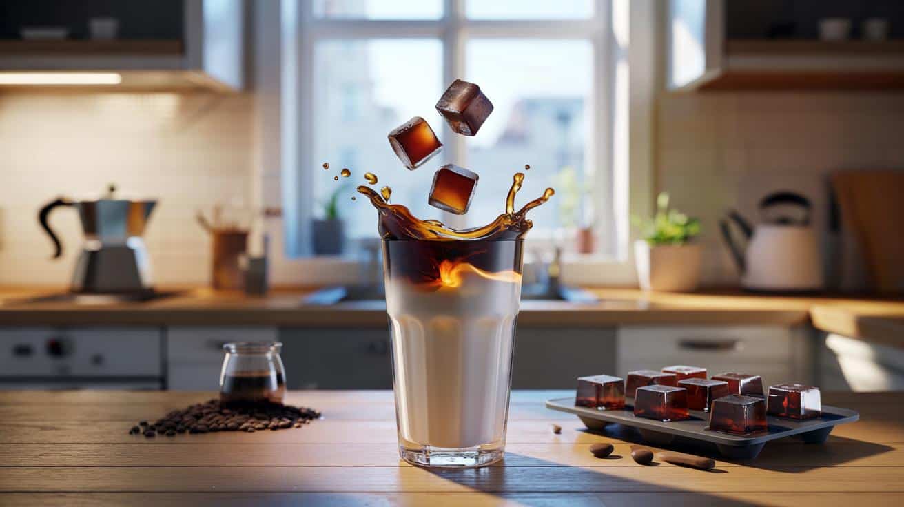 Ten trik z zamrożonymi kostkami kawy zmienia twój poranny napój całkowicie
