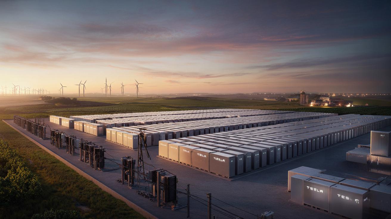 Tesla stawia gigantyczną baterię pod Reims. Francuska energetyka czeka wstrząs