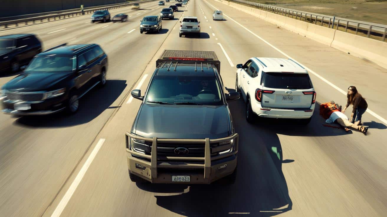 Texanin użył pick-upa jak taranu, by zatrzymać auto z nieprzytomnym kierowcą
