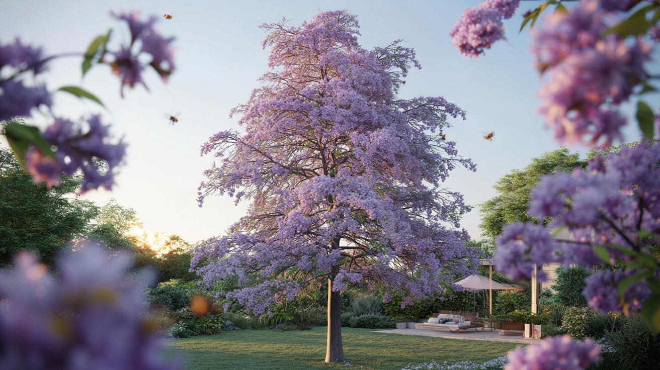 To drzewo rośnie jak bambus, a wiosną zamienia ogród w fioletową chmurę