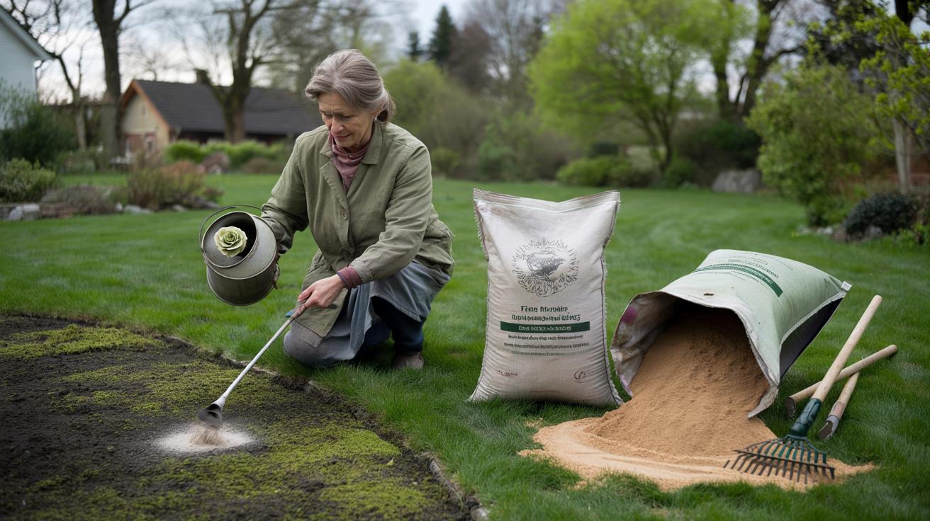Trik babci na mech na trawniku: dwa proste kroki przed wiosną