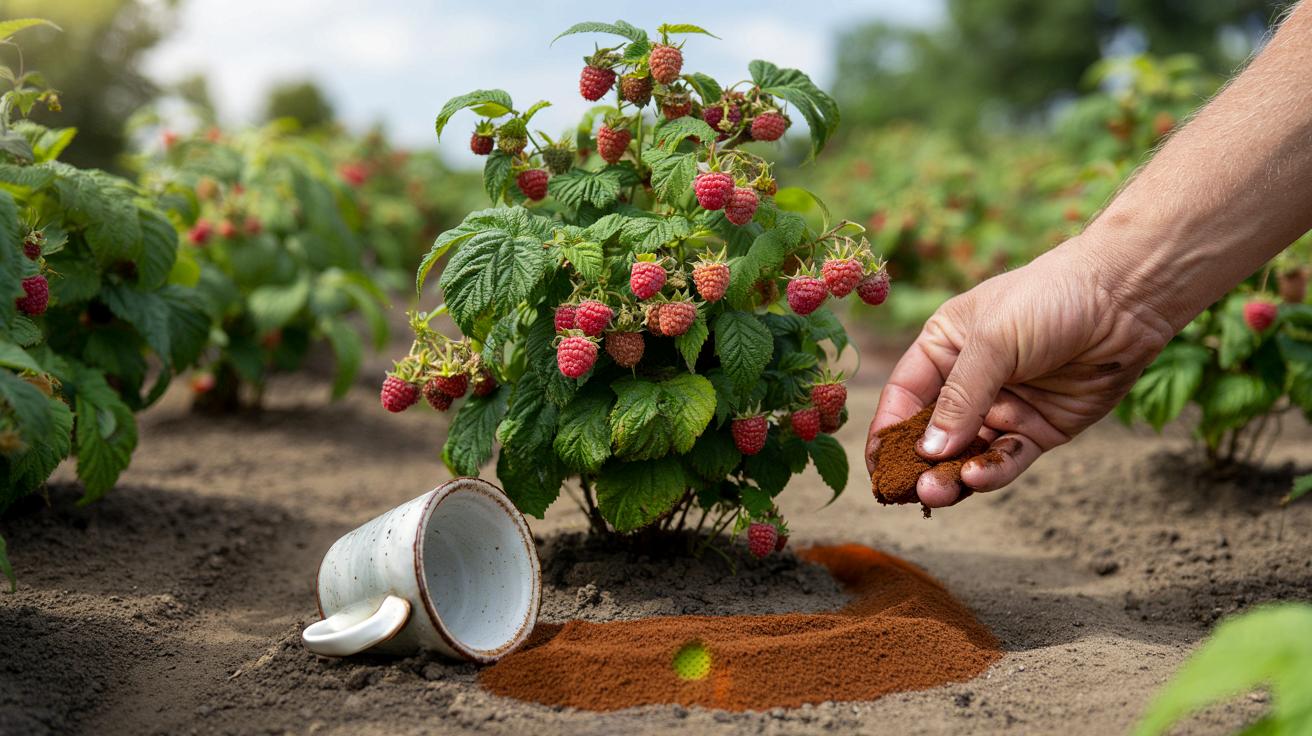 Trik z filiżanką i fusami z kawy: prosty sposób na morze malin w ogrodzie