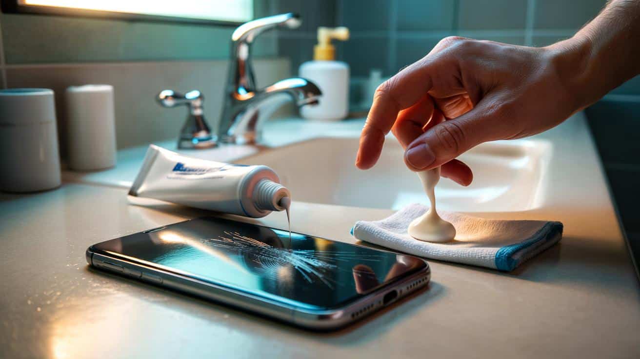 Trik z pastą do zębów, który usuwa rysy z ekranu telefonu