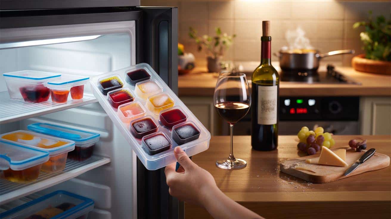 Trik z zamrażarką który ratuje resztki wina