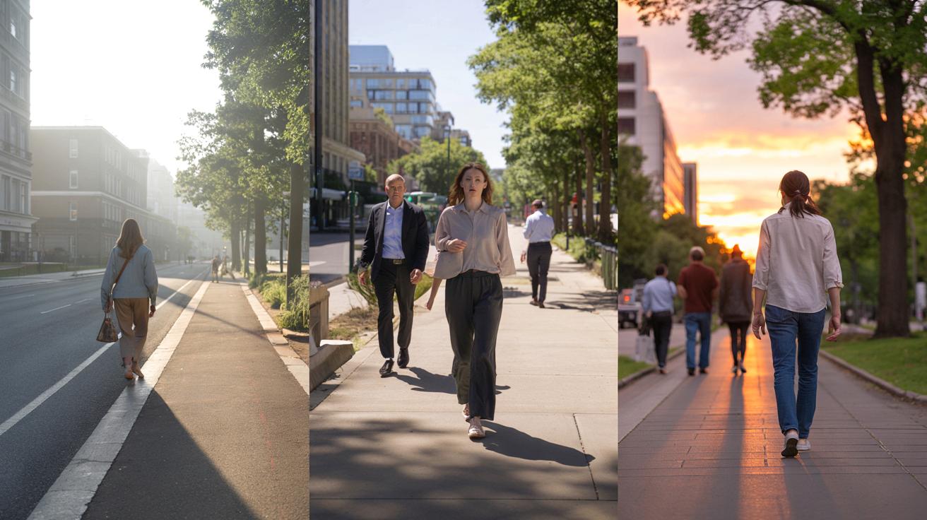 Trzy najlepsze pory dnia na spacer. Naukowcy wskazali, kiedy ruch działa najmocniej
