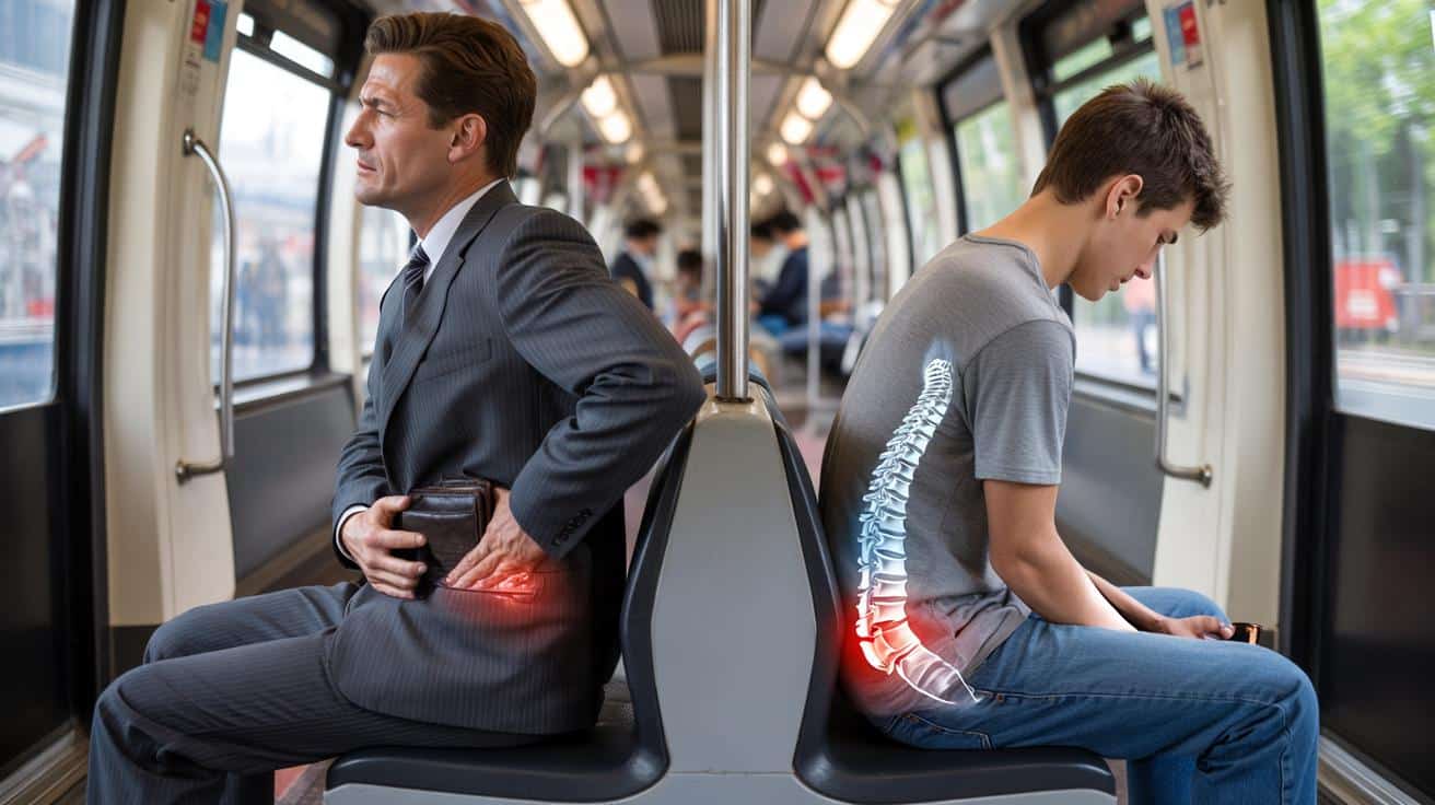 Trzymasz portfel w tylnej kieszeni spodni? Kręgosłup lędźwiowy nienawidzi tego nawyku