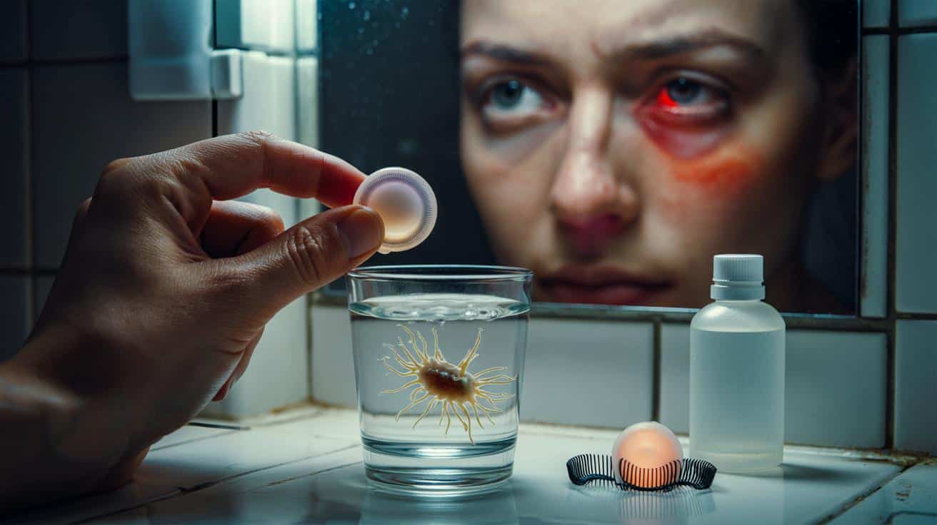 Trzymasz soczewki w wodzie zamiast płynu? Rogówka dostaje infekcję