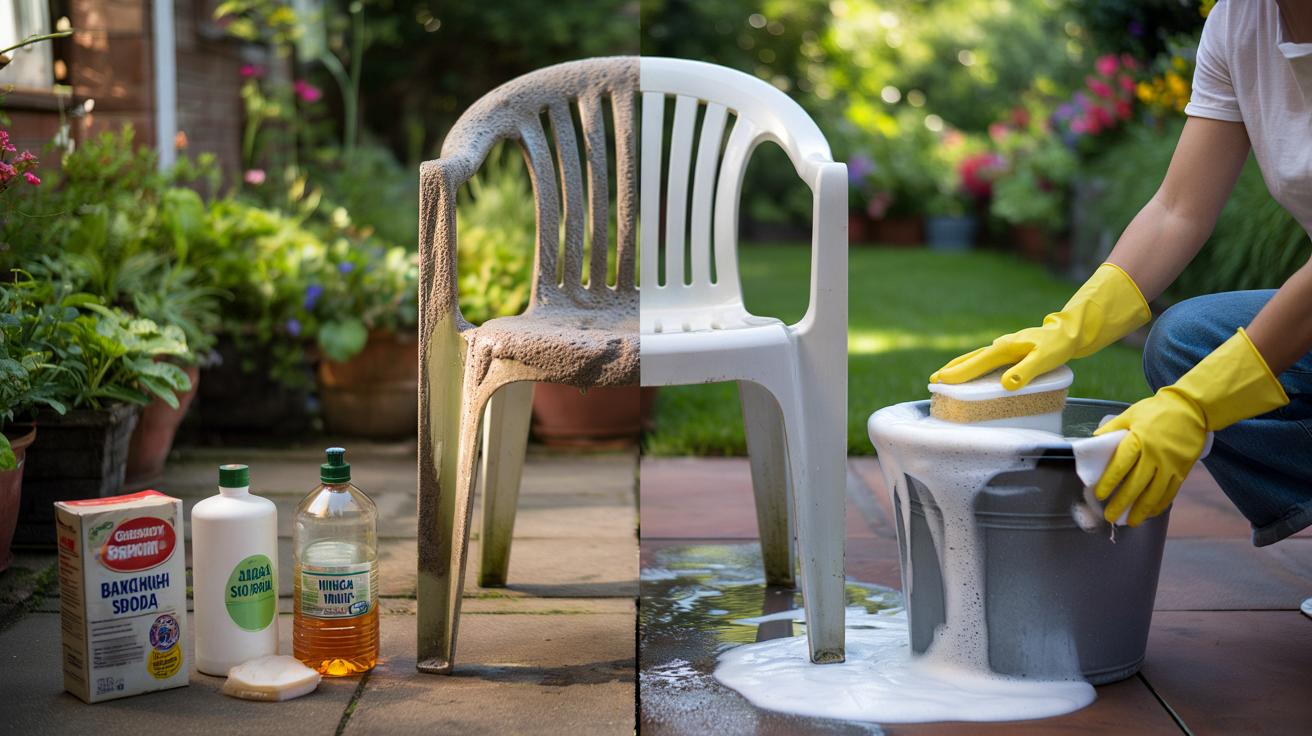 Twój plastikowy zestaw ogrodowy zszarzał? Ten prosty trik przywraca mu życie