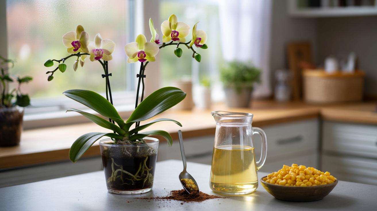 Twoja orchidea nie kwitnie? Ten kuchenny trik z kukurydzą ratuje roślinę