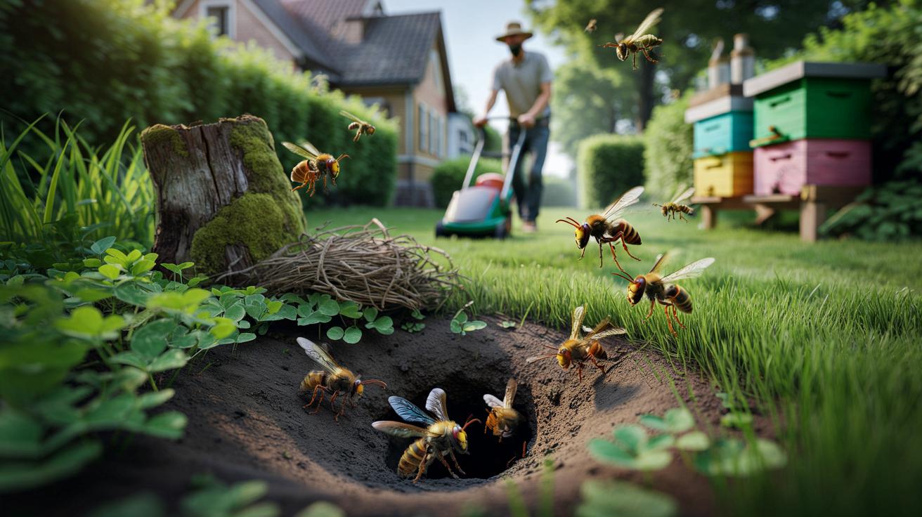 Ukryte gniazda szerszenia azjatyckiego: nowe zagrożenie w ogrodach