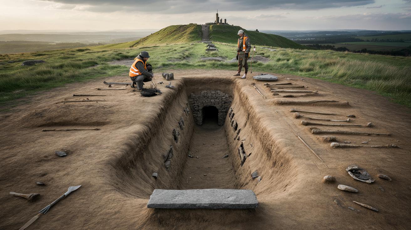 Ukryty tunel z czasów średniowiecza odkryty pod pradawnym cmentarzyskiem w Niemczech