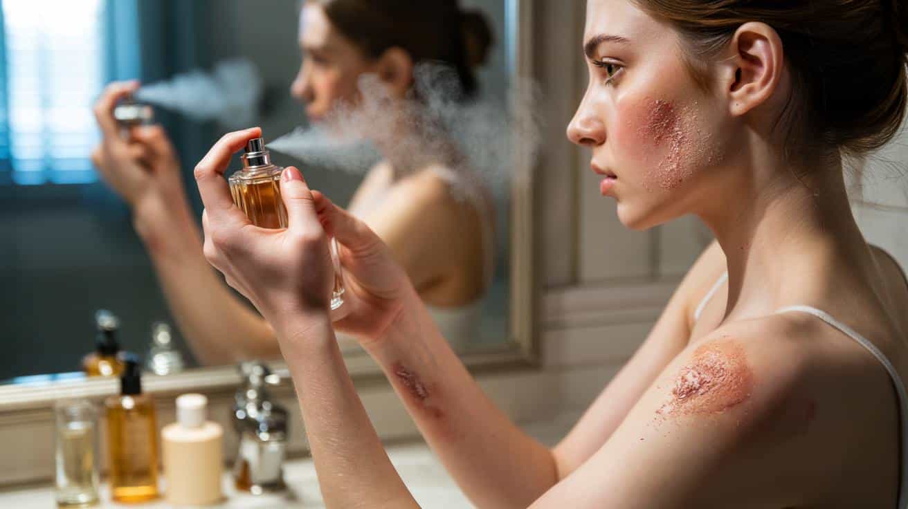 Używasz perfum na nadgarstkach i szyi codziennie? Skóra jest podrażniona