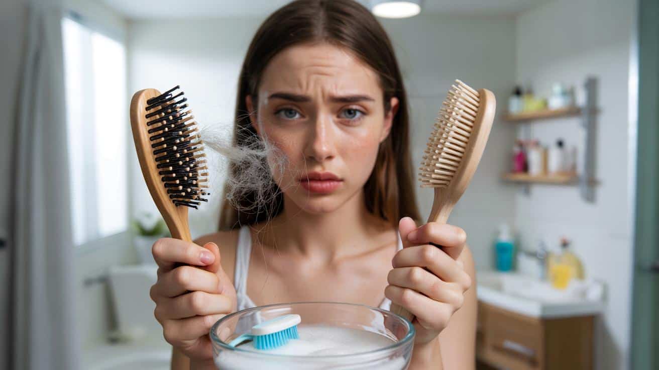 Używasz tej samej szczoteczki do włosów od roku? Sebum i bakterie