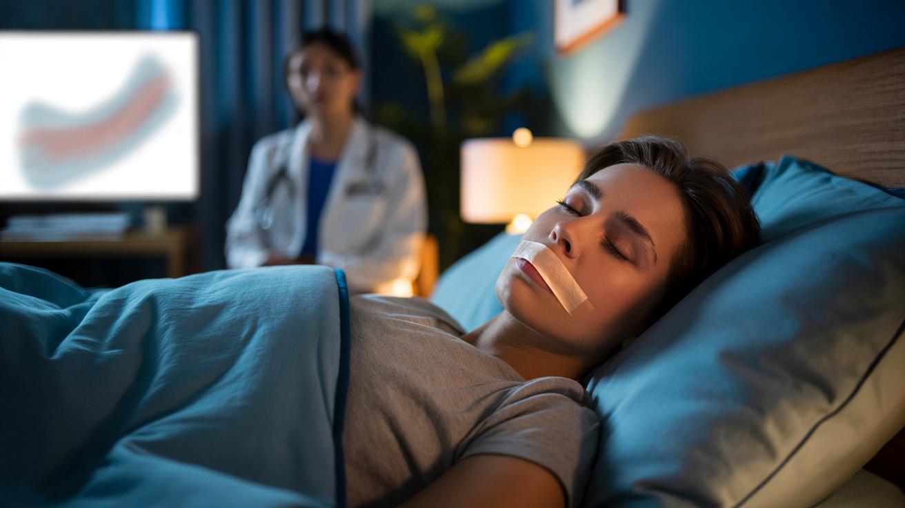 Viralny „hack” na sen pod lupą lekarzy. Czy zaklejanie ust jest bezpieczne?