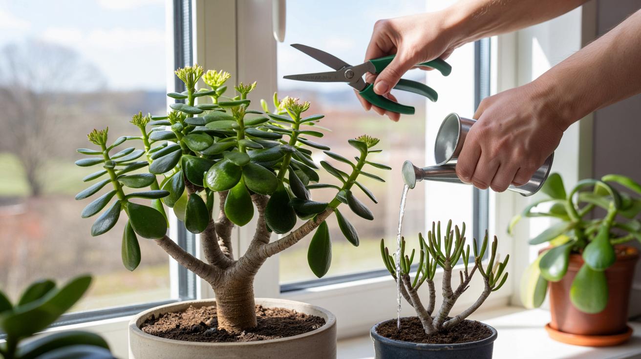 W marcu ten jeden zabieg odmienia grubosza. Bez niego roślina stoi w miejscu