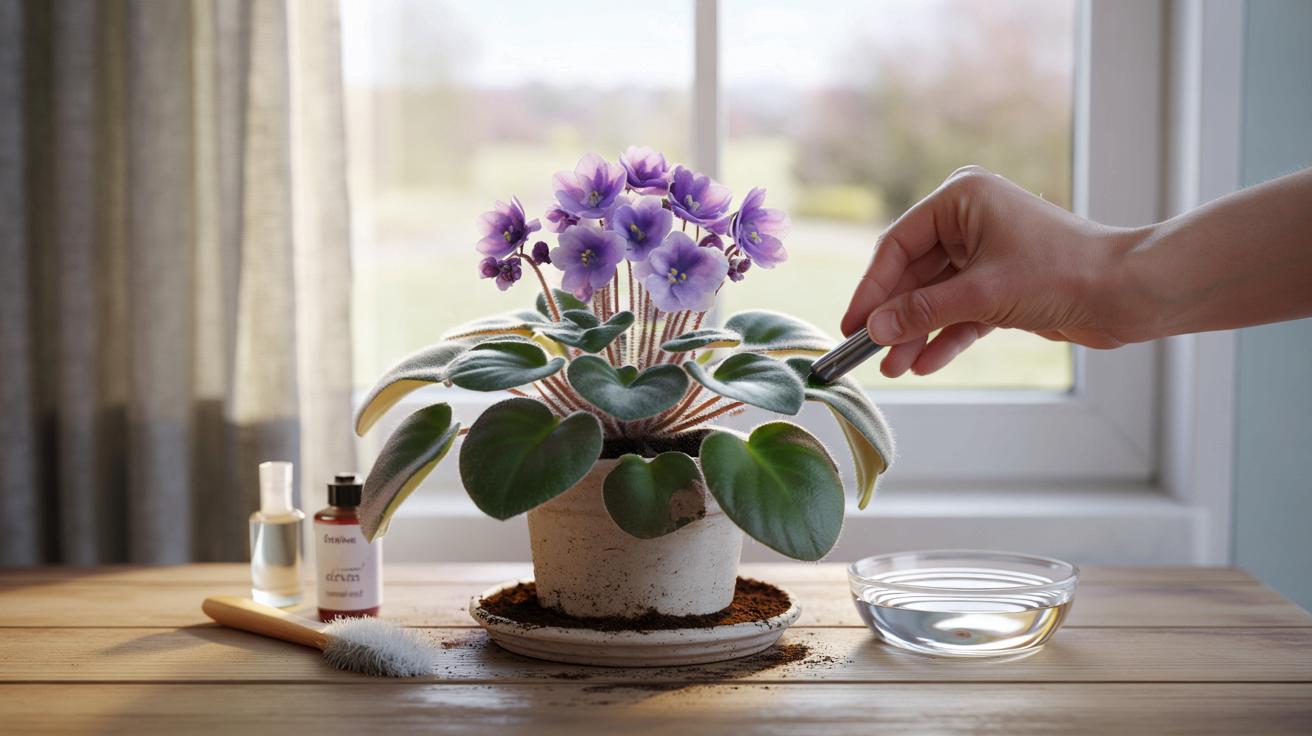 W marcu zrób ten cichy rytuał z fiołkiem afrykańskim, a będzie kwitł aż do lata