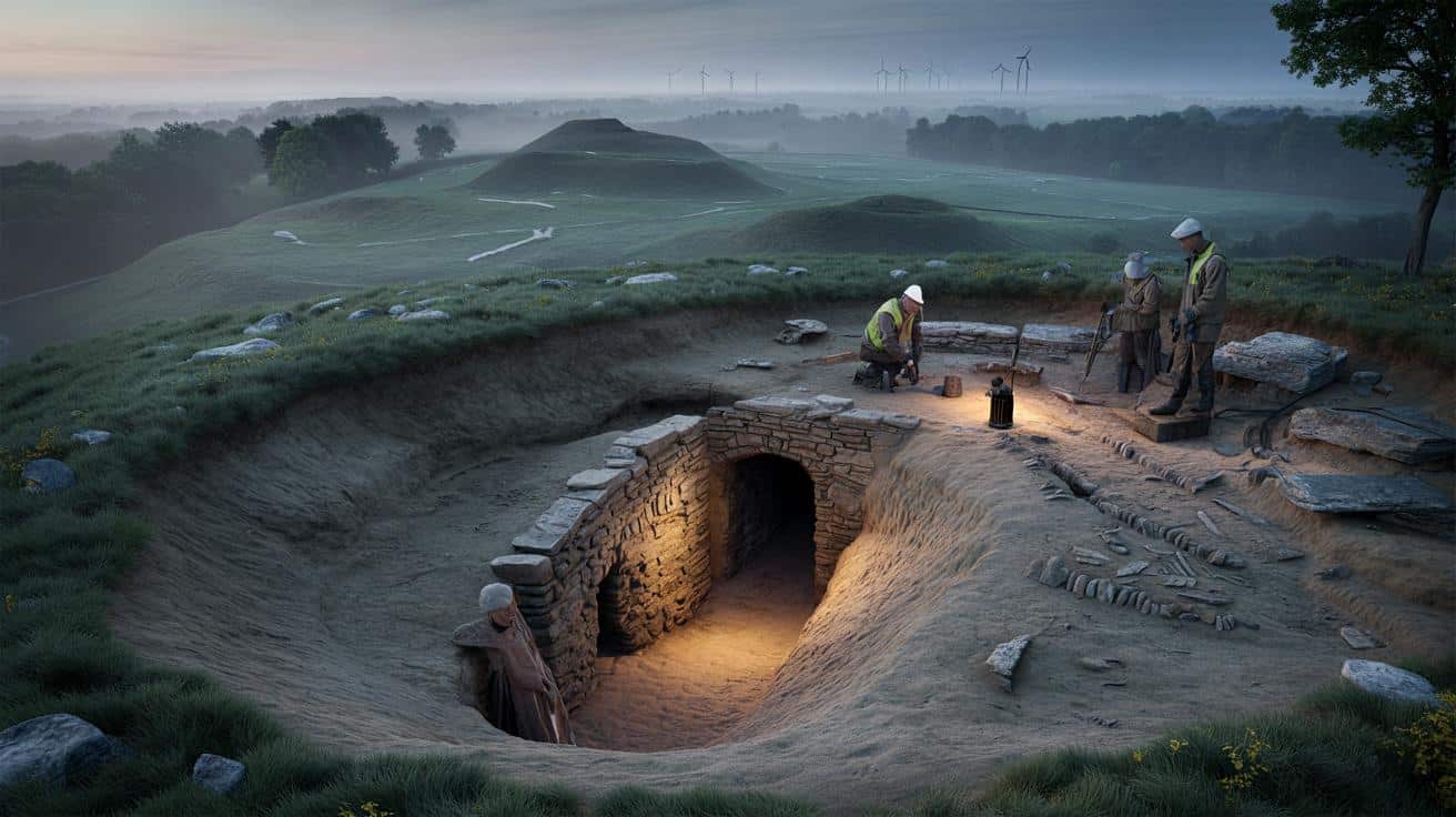 W Niemczech odsłonięto tajemniczy średniowieczny tunel pod prastarym cmentarzyskiem