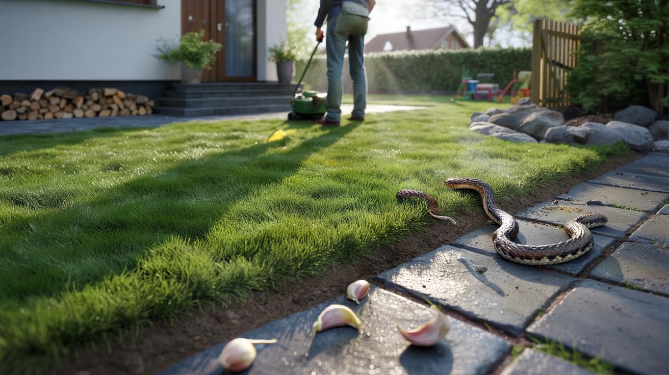 Węże w ogrodzie? Prosty trik z kuchni zabezpieczy trawnik od marca