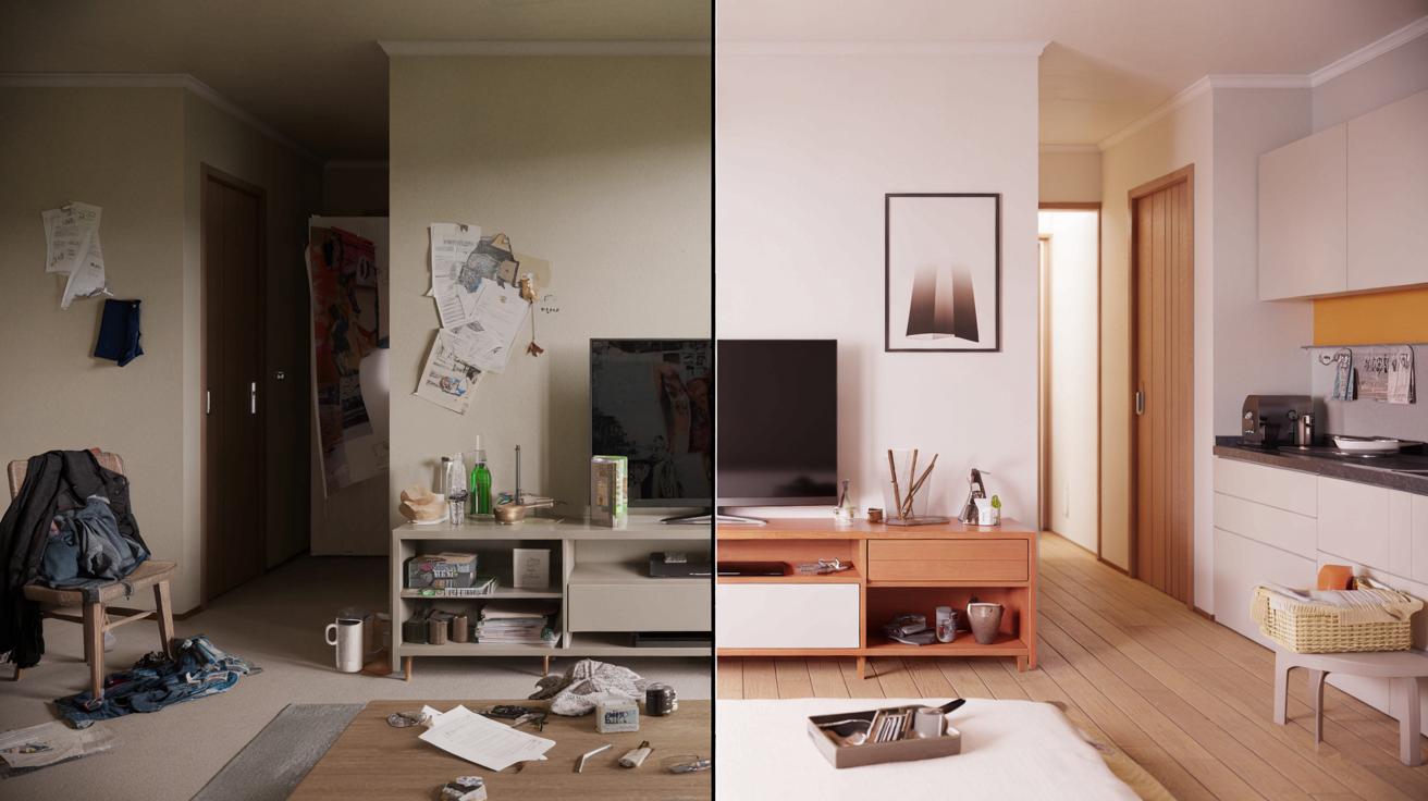 Wieczna sterta rzeczy zniknęła w tydzień. Prosta japońska zasada na bałagan