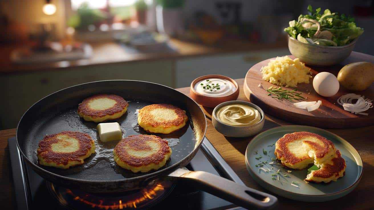 Wieczorne placki z patelni: chrupiące z zewnątrz, miękkie w środku