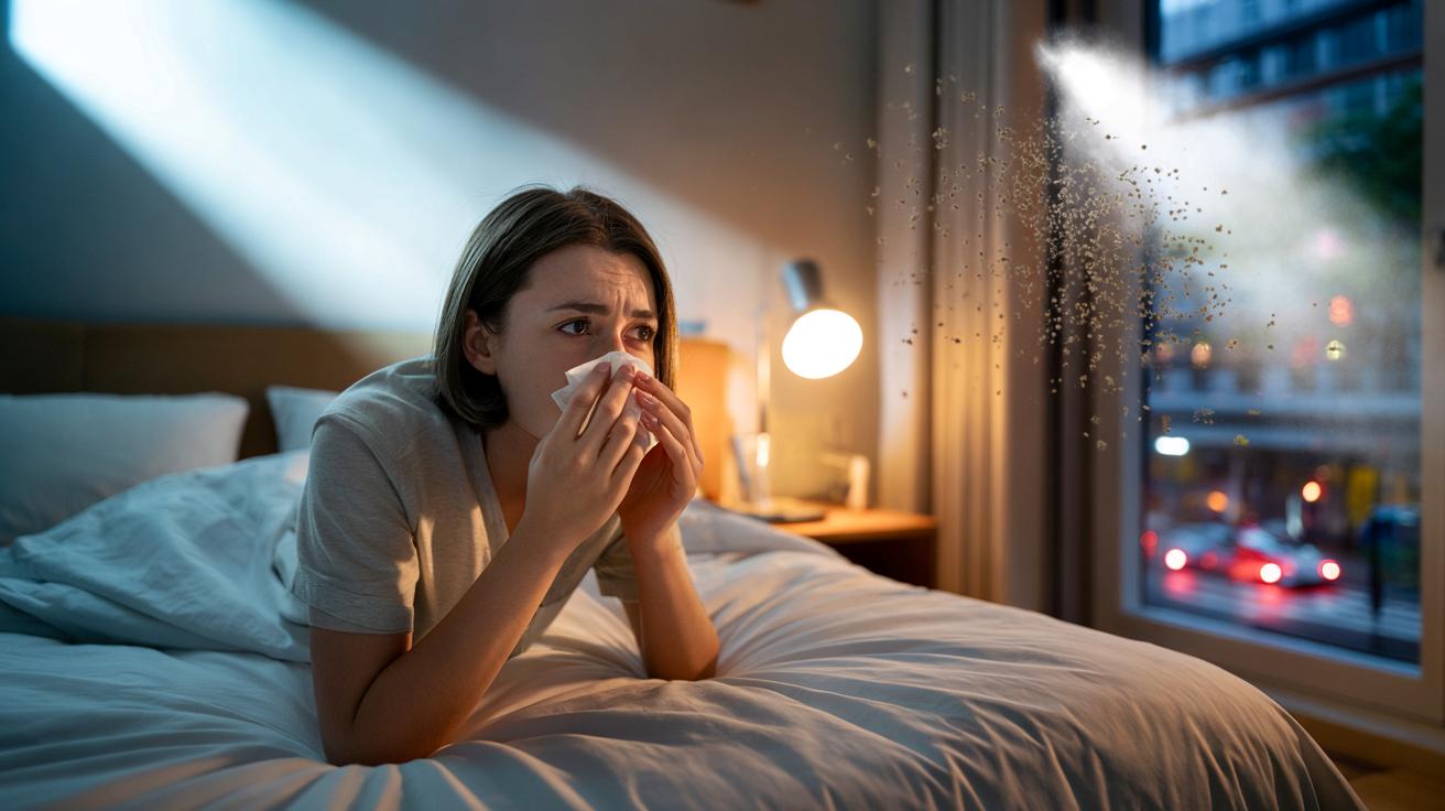 Wieczorny katar sienny: dlaczego nos właśnie wtedy się zatyka