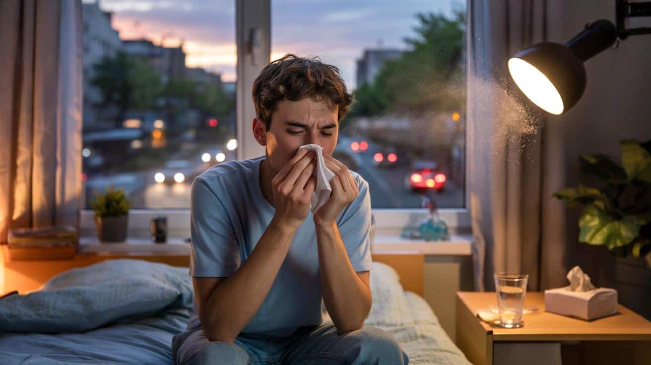 Wieczorny katar sienny: dlaczego nos zatyka się właśnie wtedy