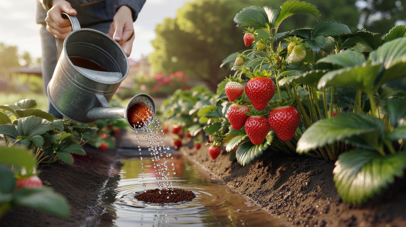 Chcesz większe truskawki z domowego ogródka? Wiosną dodaj to do konewki, a zobaczysz różnicę