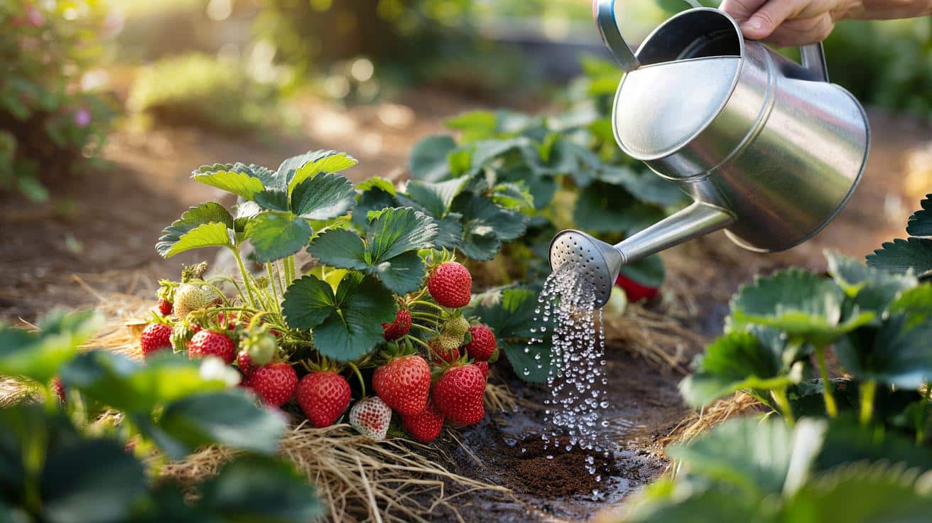 Większe truskawki z jednej kuchennej resztki. Ogrodnicy ją wylewają!