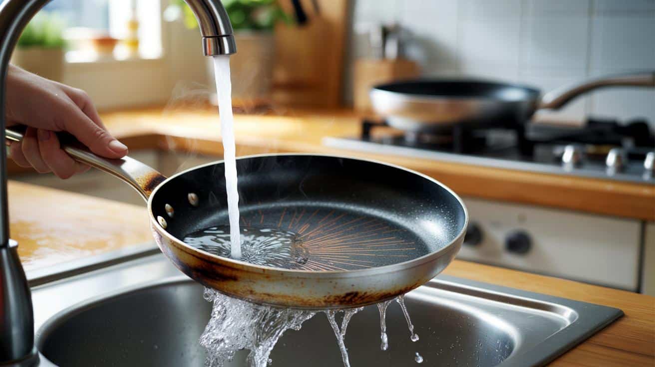 Wiele osób myje patelnię zaraz po gotowaniu nie wiedząc, że może to ją uszkodzić