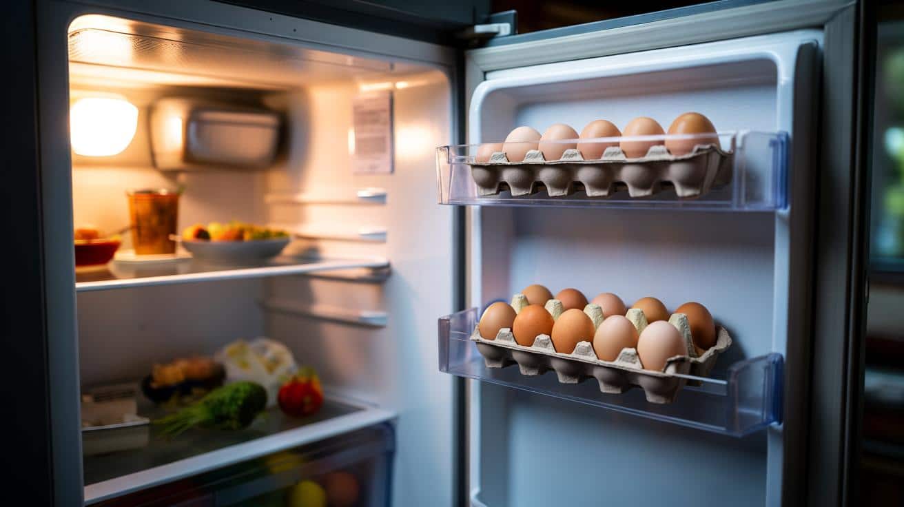 Wiele osób przechowuje jajka w oryginalnym kartonie w drzwiach lodówki
