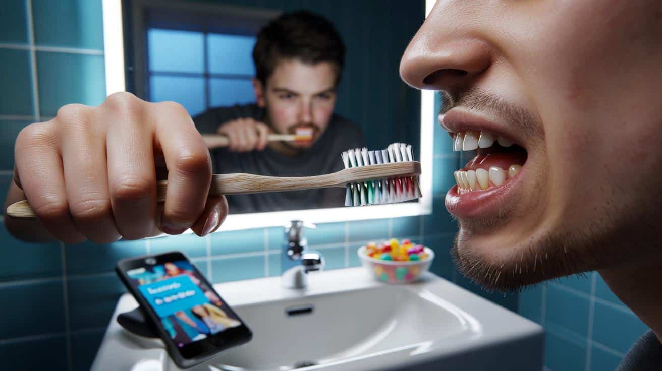 Wiele osób robi to podczas mycia zębów nie wiedząc, że szkodzi szkliwu bardziej niż słodycze