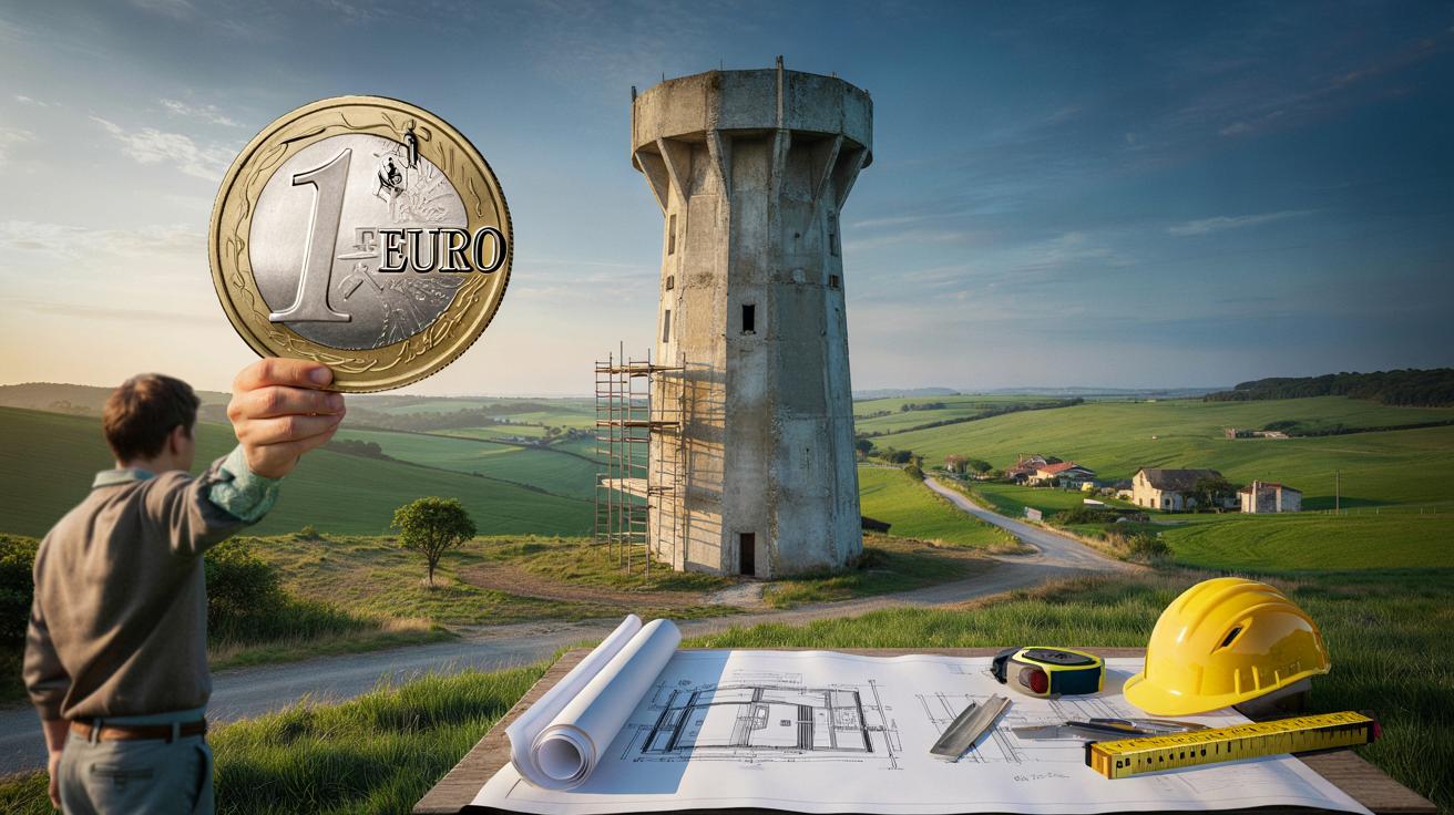 We Francji sprzedają wieżę ciśnień za 1 euro. Jest jeden haczyk