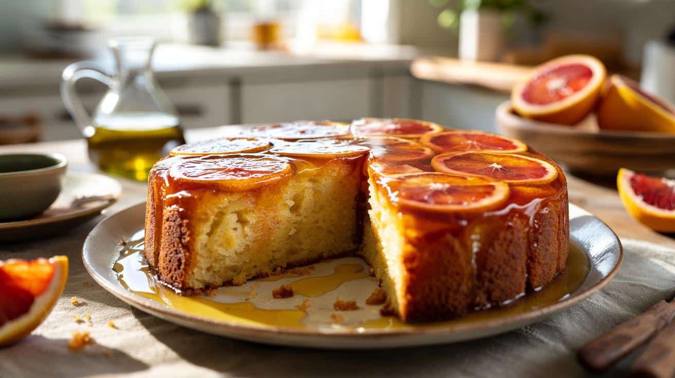 Ten wilgotny tort z cytrusami znika z talerza w kilka minut