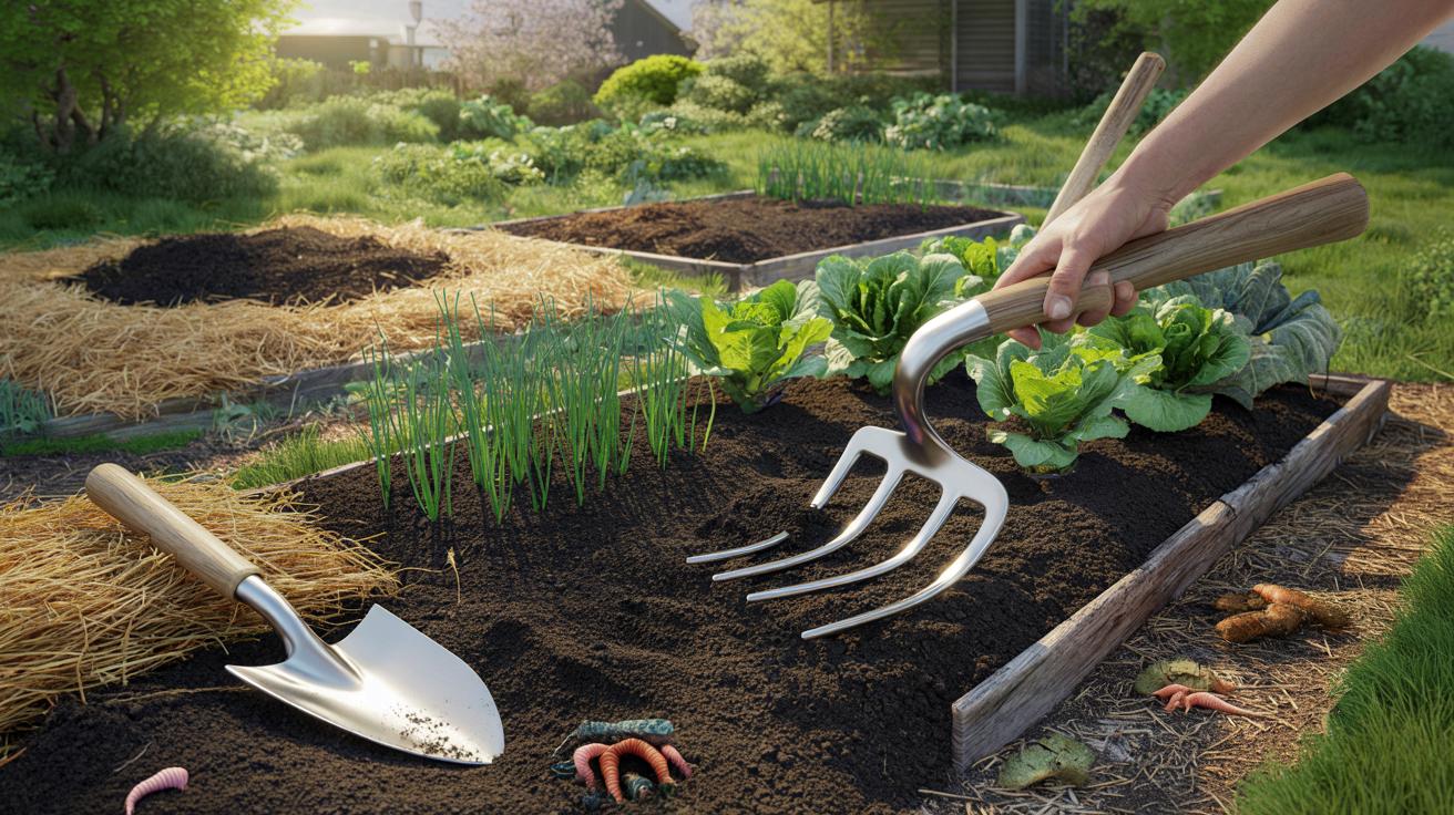 Wiosenne kopanie warzywnika może zrujnować glebę. Co robić zamiast?