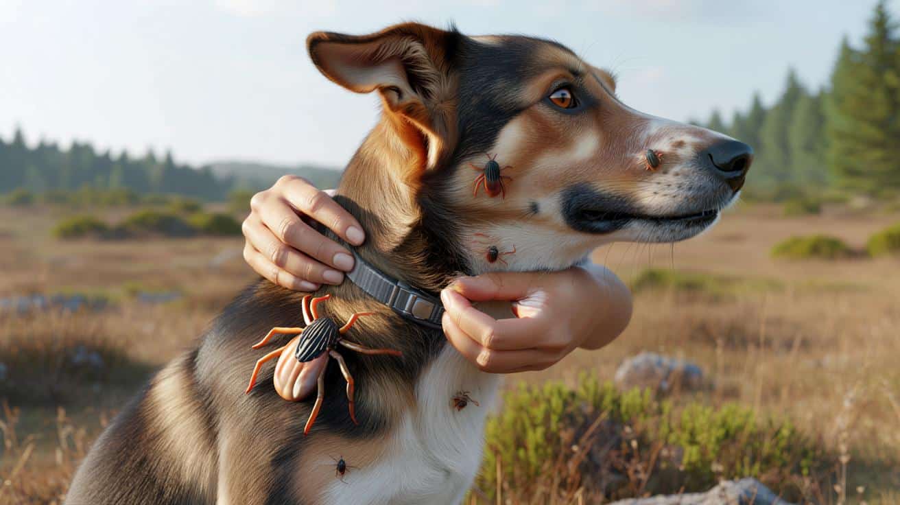 Wraca ze spaceru pełen kleszczy mimo obroży. Weterynarze już wiedzą, dlaczego