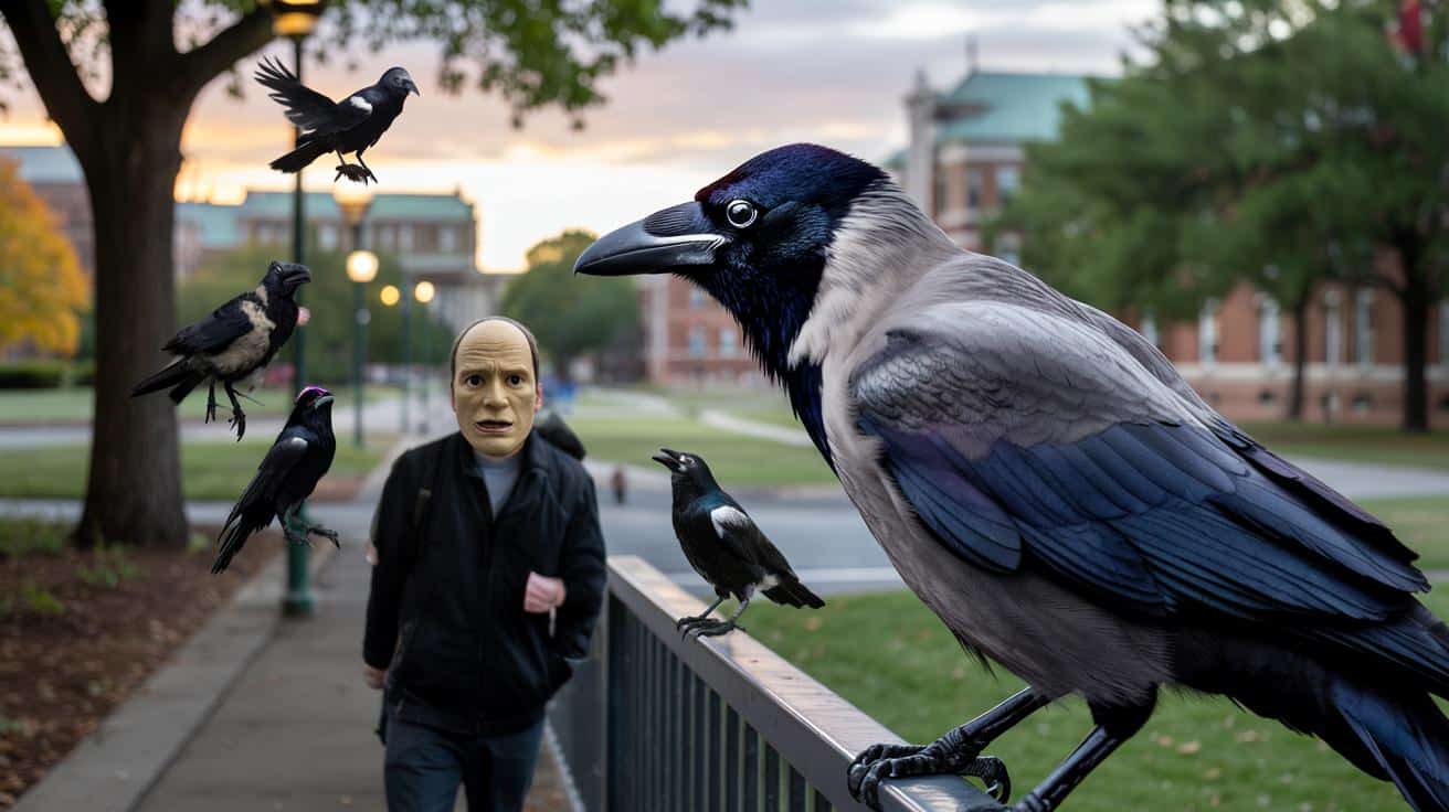 Wrony pamiętają ludzkie twarze nawet 17 lat. I nie wybaczają