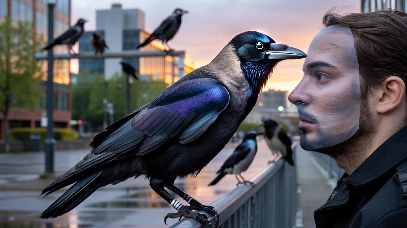 Wrony pamiętają twarze ludzi nawet 17 lat. I nie wybaczają