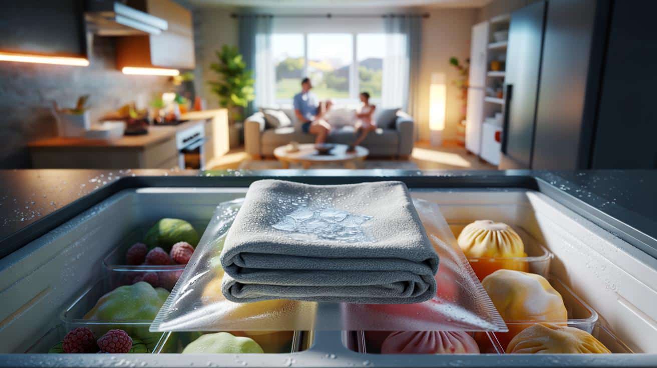 Wstaw mokry ręcznik do zamrażarki na pięć minut a zimny kompres jest natychmiast gotowy