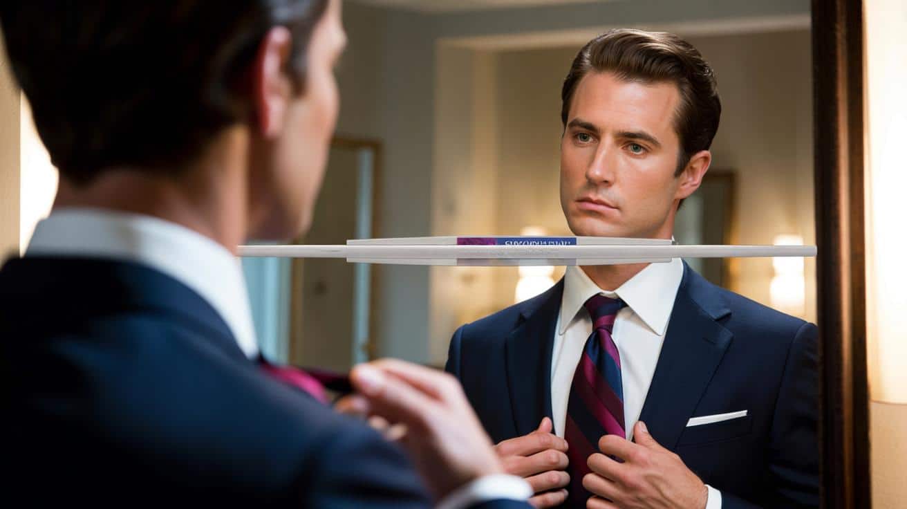 Wsuń cienką kartę płatniczą między szyję a kołnierzyk a krawat zawsze leży perfekcyjnie