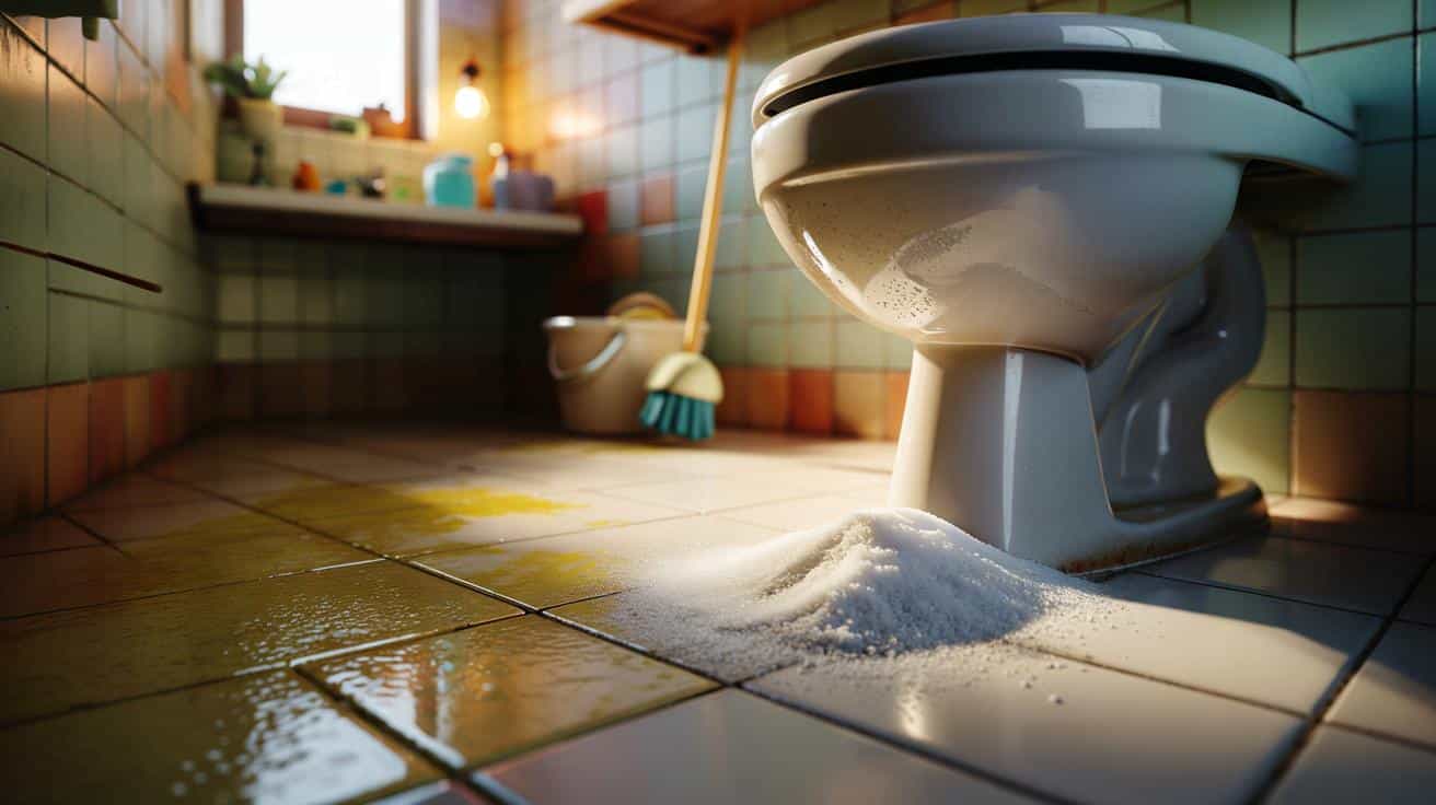 Wsyp garść soli za sedesem a kamień i żółte plamy nikną przez noc