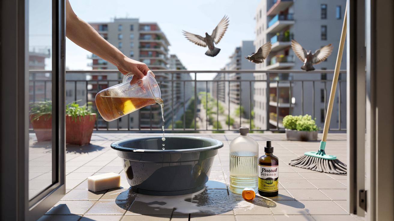 Wylej tę mieszankę na balkon, a gołębie odlecą na dobre