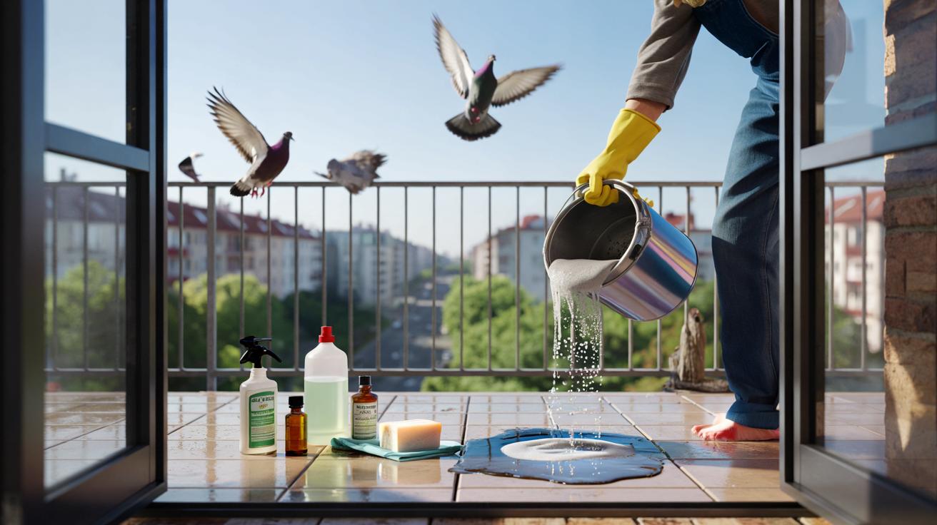 Wylej tę mieszankę na balkon, a gołębie odlecą na stałe