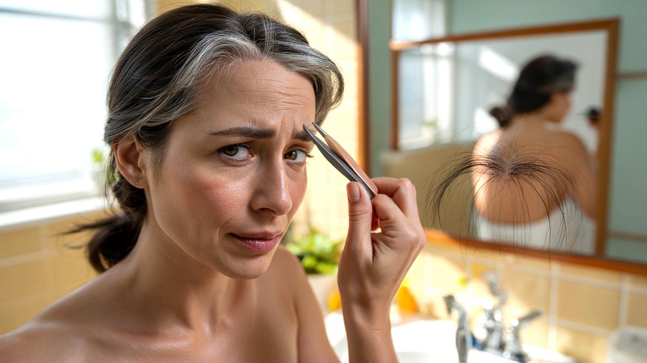 Wyrywasz pierwszy siwy włos? Dermatolodzy ostrzegają przed skutkami