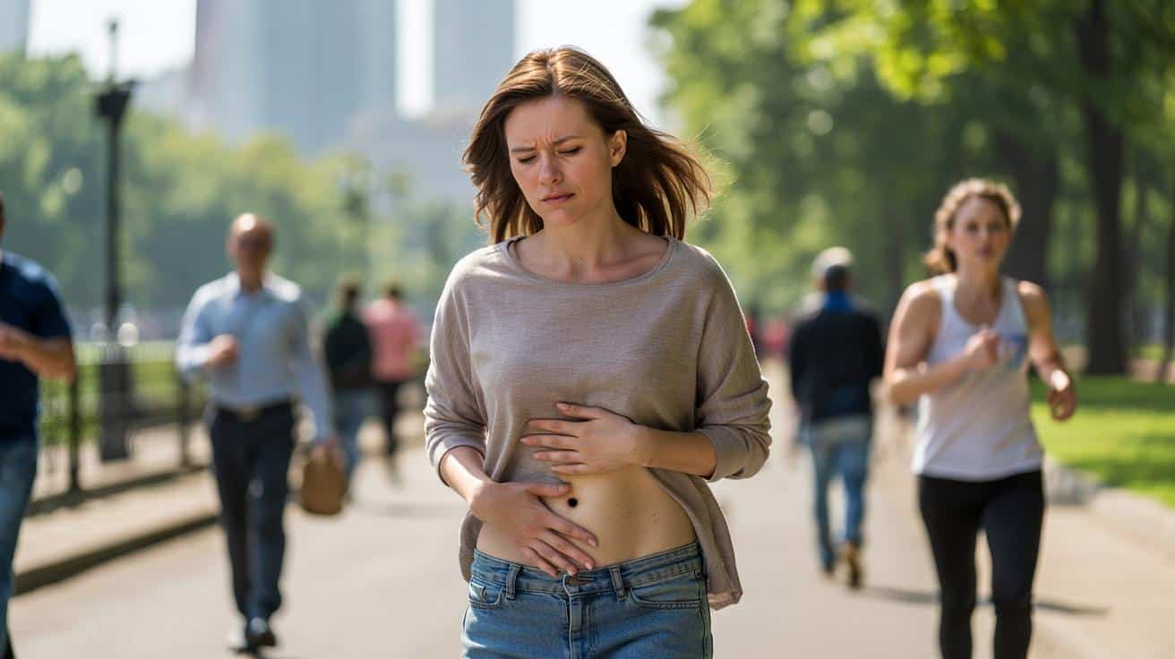 Wzdęcia przy chodzeniu: kiedy to normalne, a kiedy iść do lekarza